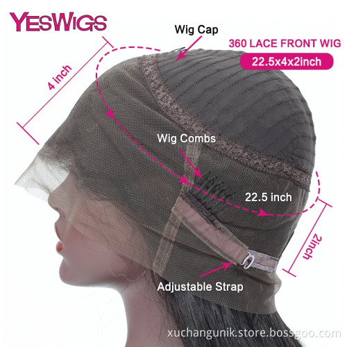 Wholesale Mink Lace Front Wig Vendor Unprocessed Peruvian Hair Virgin Cuticle Aligned Human Hair Frontal 360 Lace Wig Deep Wave